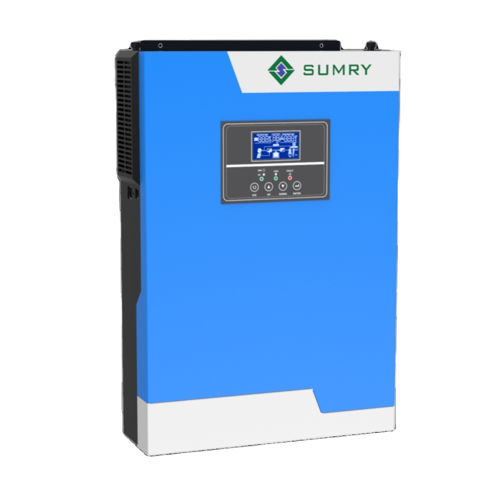 Гибридный инвертор 5KW 48V до 220V 230V Встроенный со слежением за максимальной точкой мощности, 80A работает без батареи, WIFI, модель опционально