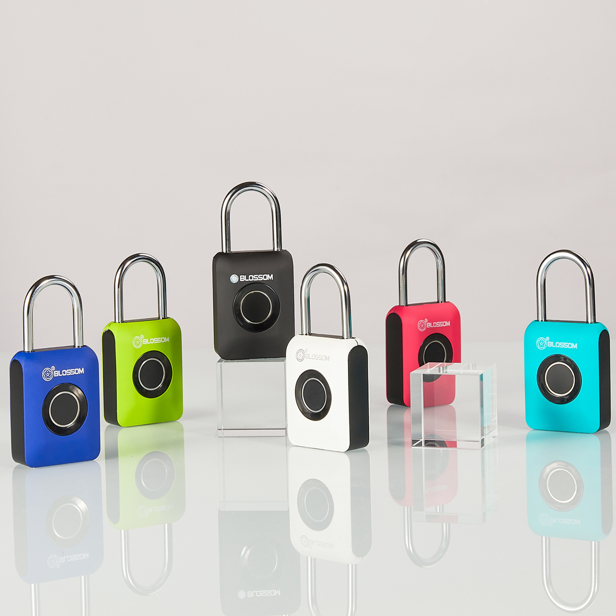 ZW10 candado dactilar cute pad lock candados de huella электронные замки умный биометрический замок со сканером отпечатков пальцев