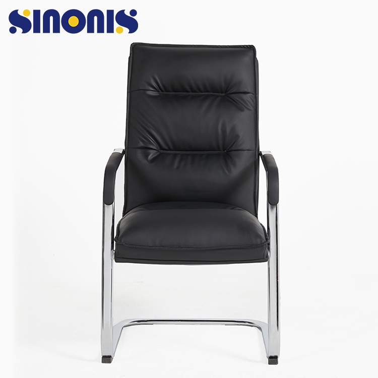 Sinonis Modern Executive Office Chair with Metal Frame Ergonomic Synthetic Leather and Mesh for Home or School