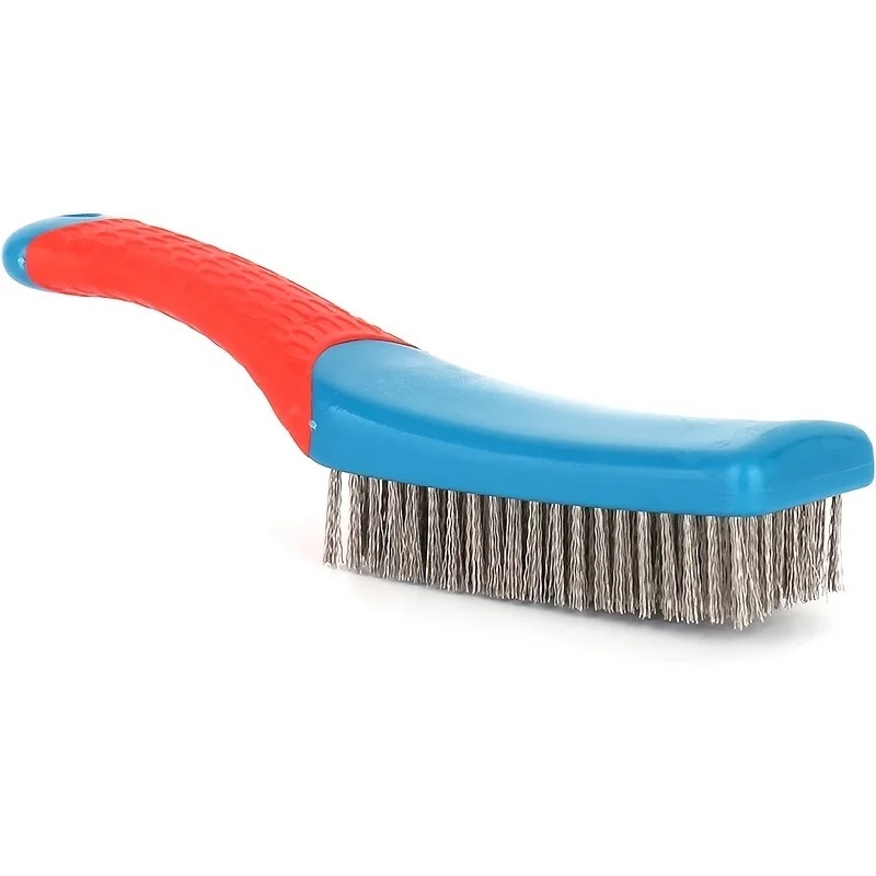 Stainless Steel Wire Brush With Comfortable Plastic Handle Perfect for Removing Rust Welding Slag Dirt and Paint G25-58