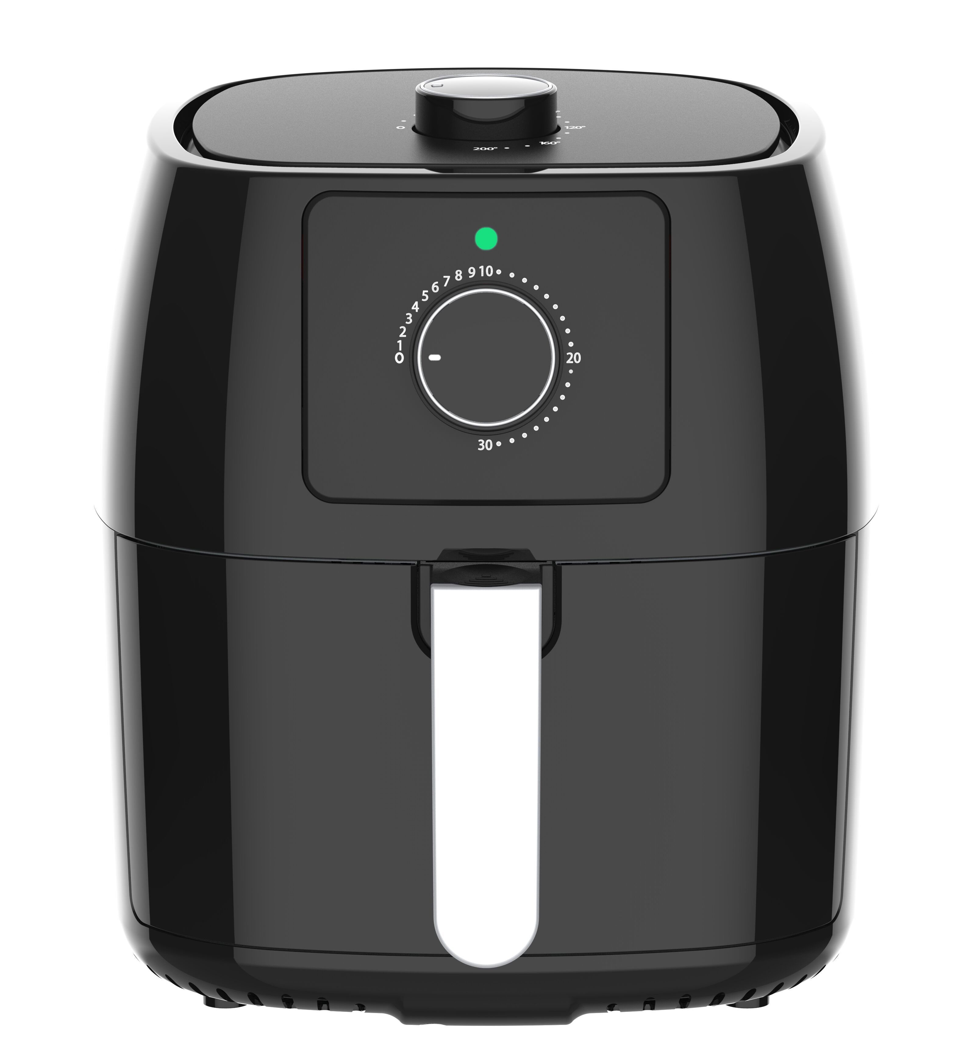 4.5L cubic plastic manual control air fryer without oil fryer