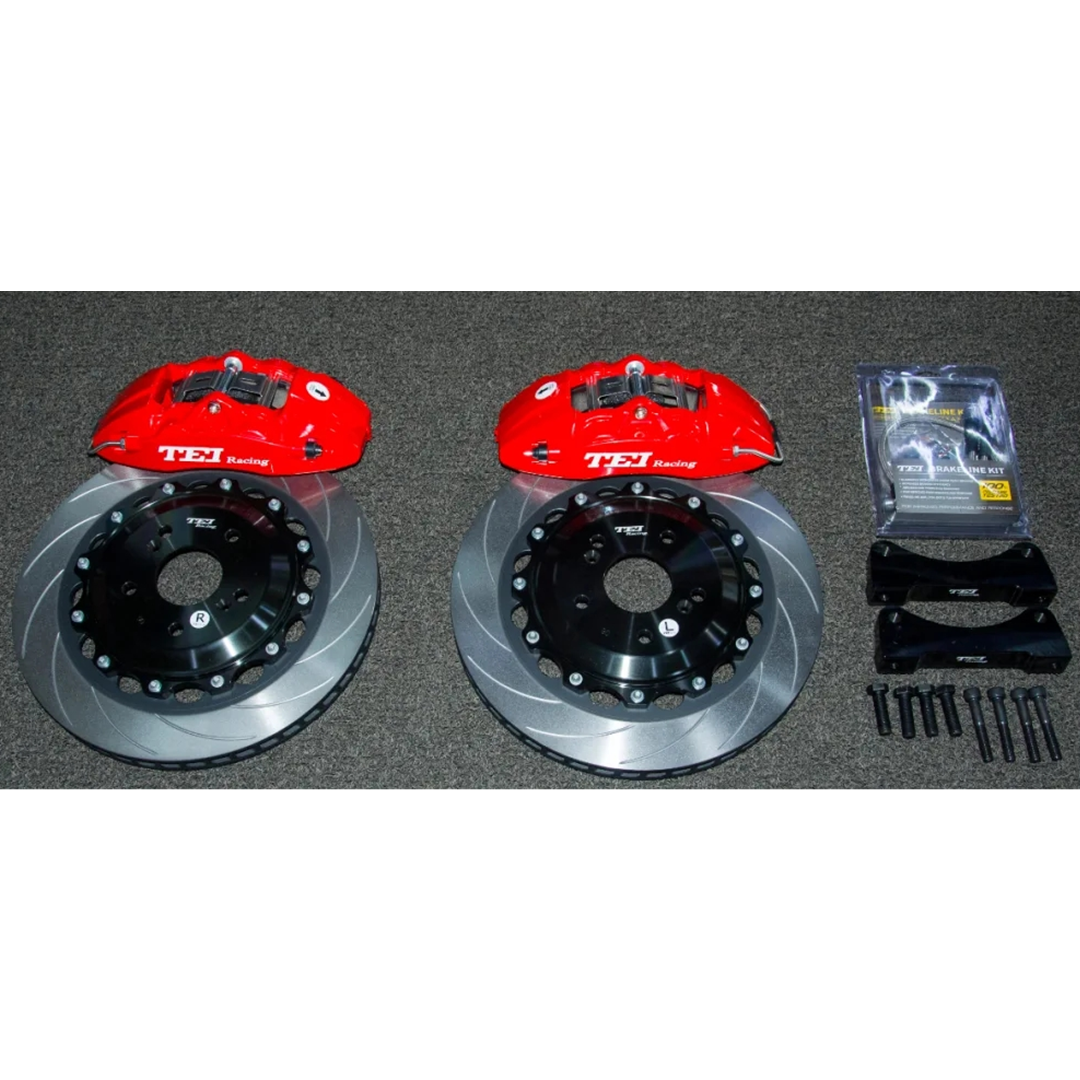 Big Brake Kit with 355x28mm Slotted Disc Rotor Front Brake Caliper 4 Piston For ACCORD 2015-2021 18 Inch Wheel