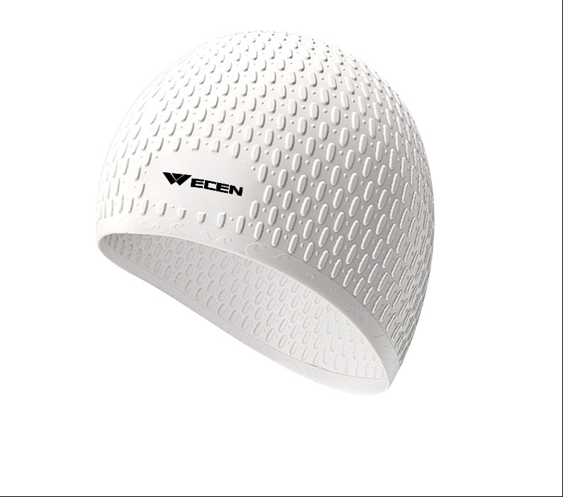 The new burst silicone waterproof adult male and female long hair and Swimming Cap