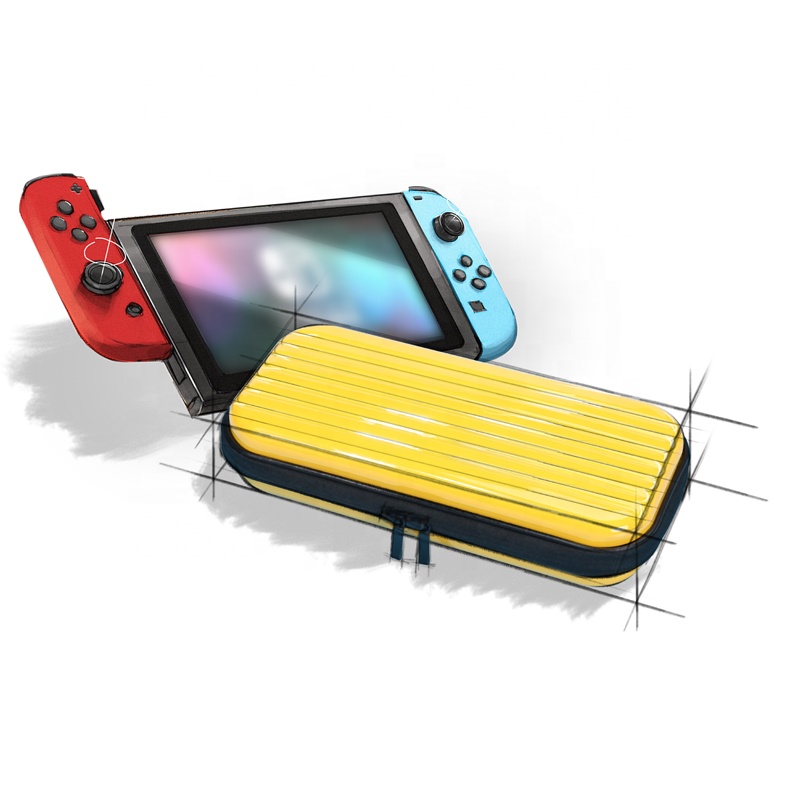 Чехол для переноски, совместимый с консолью Nintendo Switch и аксессуарами-защитный жесткий переносной дорожный Чехол из ЭВА