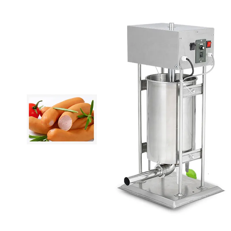 Commercial Electric Automatic Stainless Steel Sausage Filling Filler Machine With Easy To Operation 10/12/15 Liters