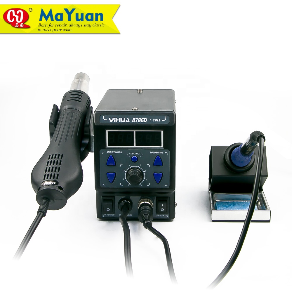 Yihua 8786D-I Soldering and Hot Air Gun 2 in 1 Rework Station