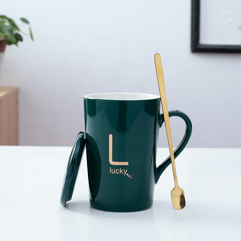 High Quality Hot Sale Letter Design Mugs Luxury Profession Custom Ins Style Coffee Mug Ceramic