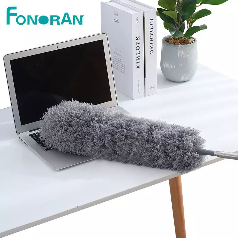 Discount Fonoran Telescopic Duster With Electrostatic Adsorption Microfiber Duster Cleaning Brush