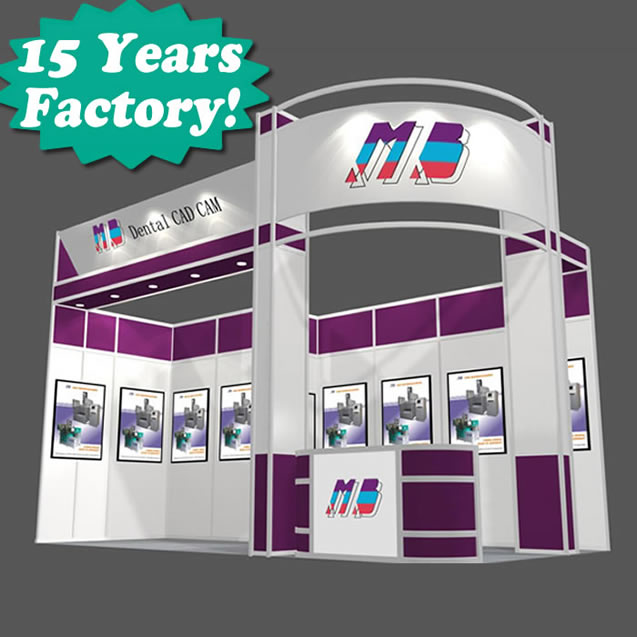 modern and contemporary booth stand easy to set up and take down