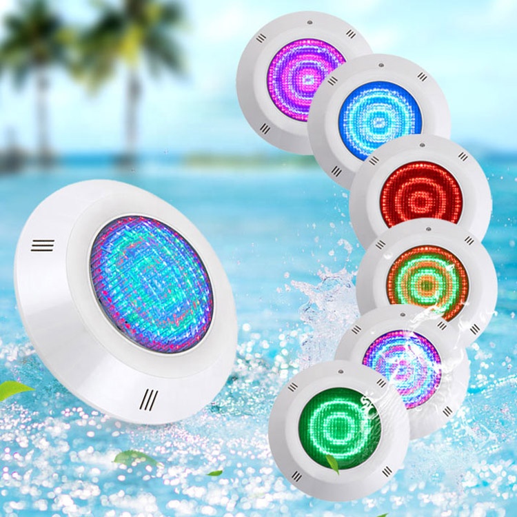 12 В IP68 Водонепроницаемый Par56 rgb ABS многоцветный меняющий цвет Настенный плавательный бассейн подводный светодиодный светильник