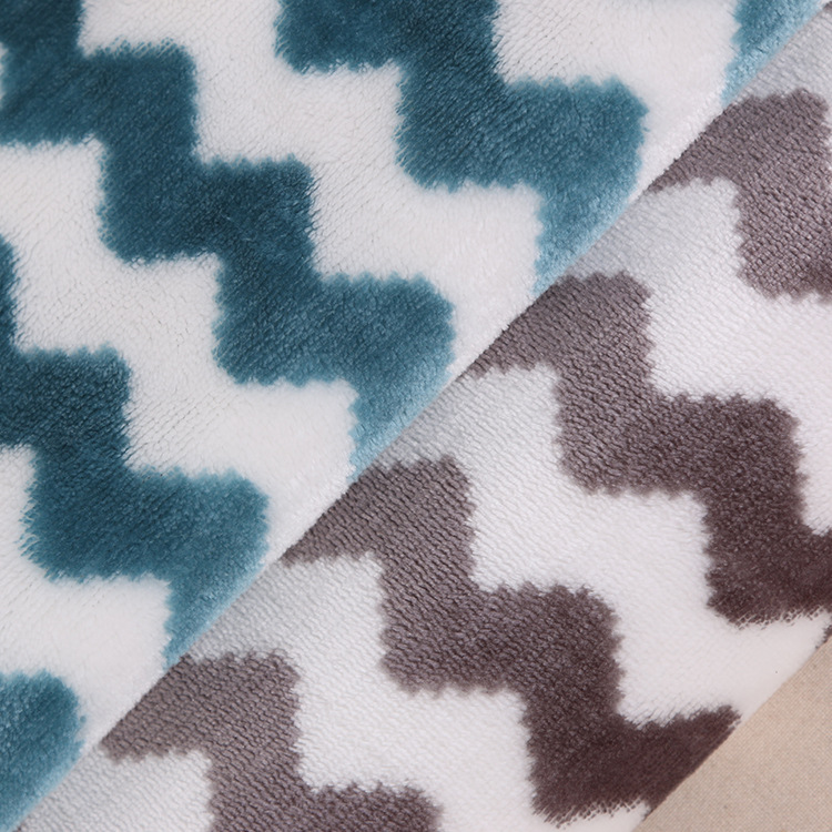 OEM Accept Custom Print 100% Polyester Coral Fleece Flannel Fabric For Baby Blanket