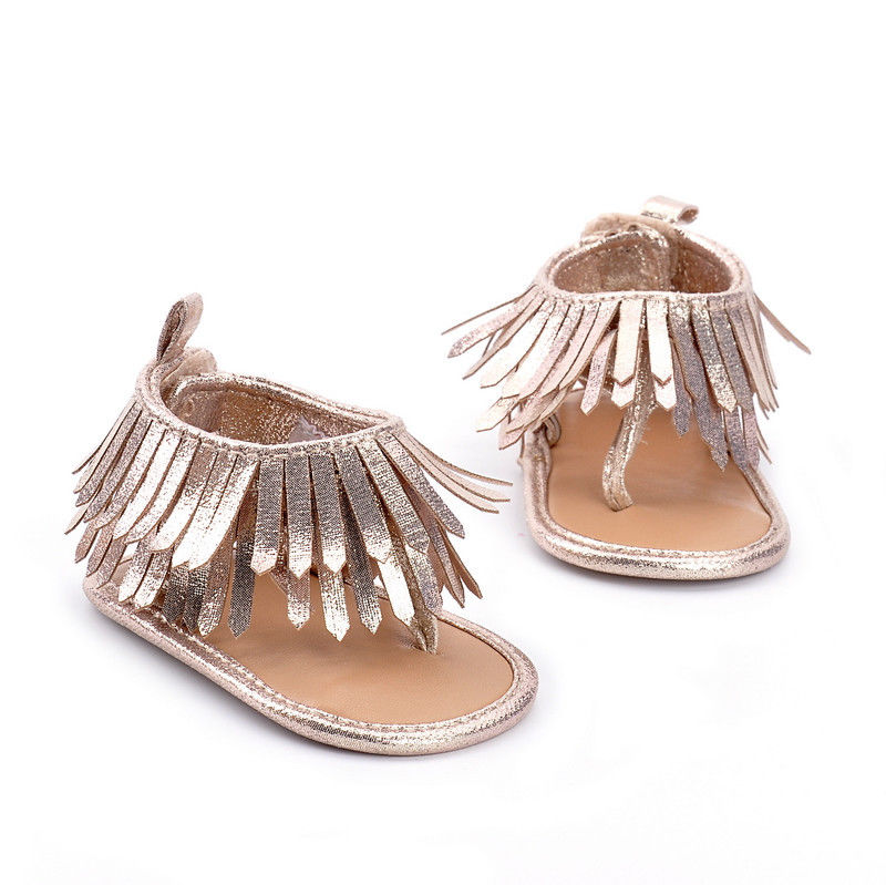 2020 new hot sale Shoe Tassels Non-slip arrival Sandals Moccasin kid tassels sandal Lovely Infant Baby Girl Soft Sole Toddler