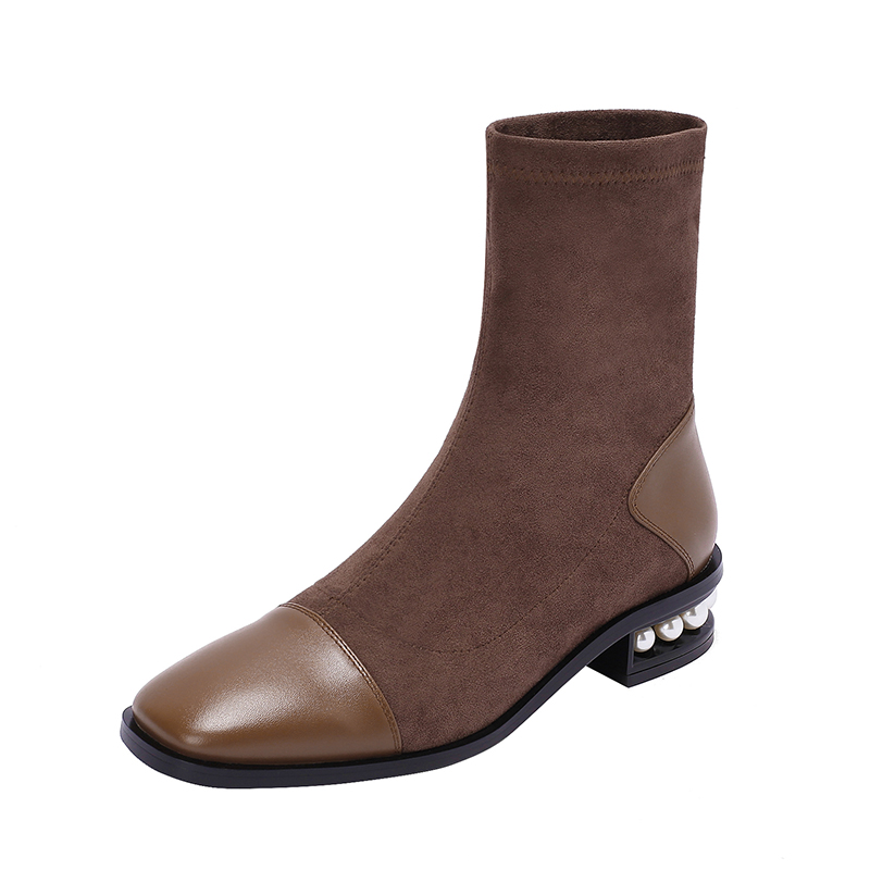 Women Shoes autumn winter Boots ankle fashion comfortable genuine leather round toe For Women The Latest new Classical design