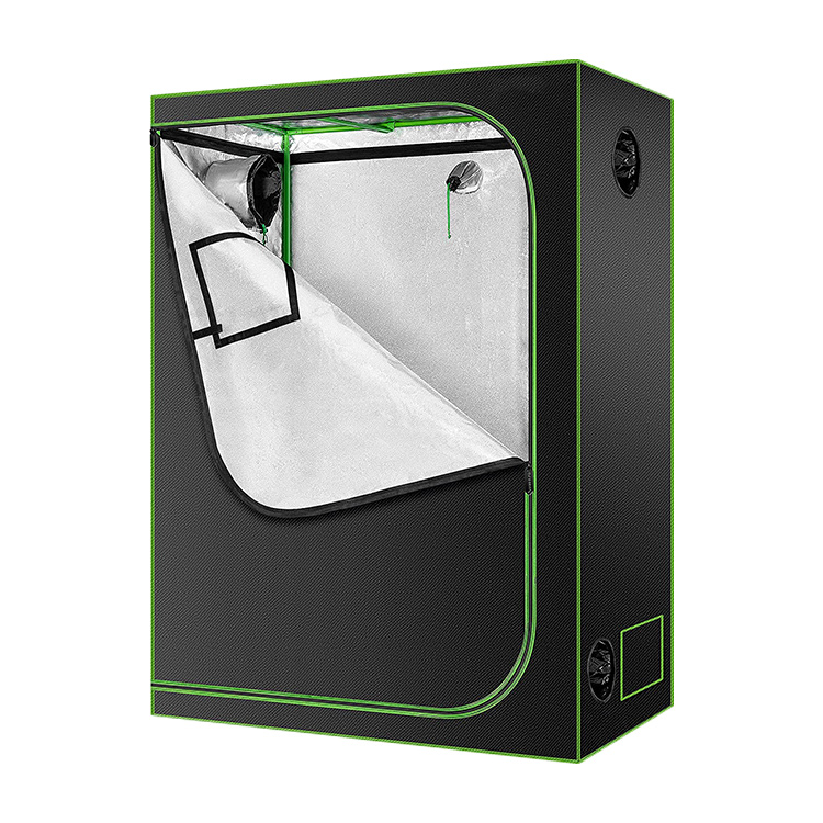 Tienda de cultivo 120x120x200cm Reflective Durable Aluminum 600D Oxford Grow Tent For Indoor Hydroponics Greenhouse