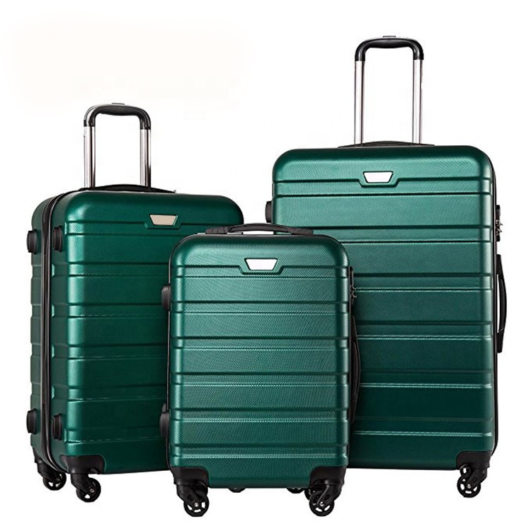 Hot Sale 4 Wheels 20 24 28 Inches 3 Pcs sets ABS Trolley luggages