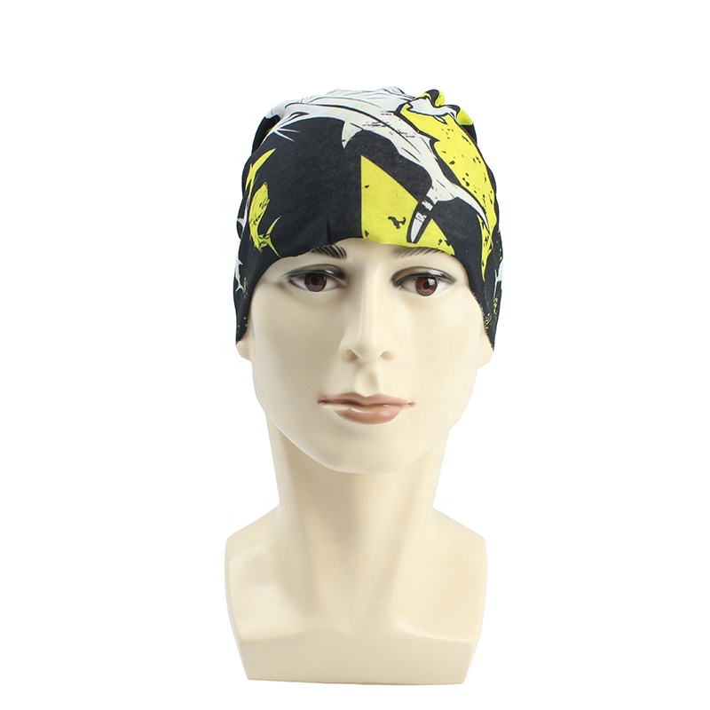 Wholesale Buff Headwear Multifunctional Bandana Breathable Face Mask Polyester Cycling Skull Bandana Half Face Mask Headwear