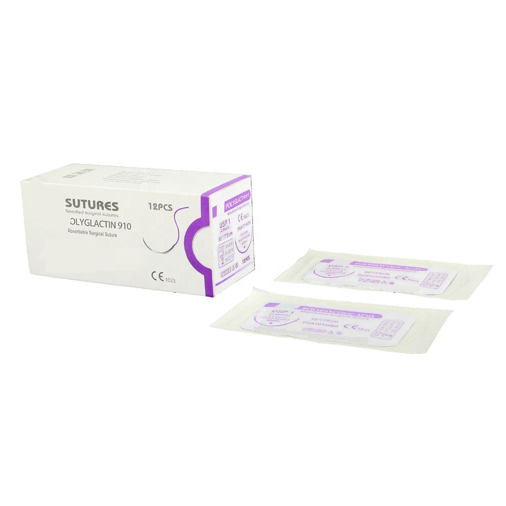 Absorbable Sterile Polyglactin 910 PGLA  suture