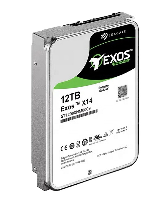 Жесткий диск Seagate, 8 ТБ, 12 ТБ, 14 ТБ, 16 ТБ, HDD Exos X14, 7200 об/мин, 3,5 дюйма, жесткий диск Enterprise ST12000NM0008, жесткий диск