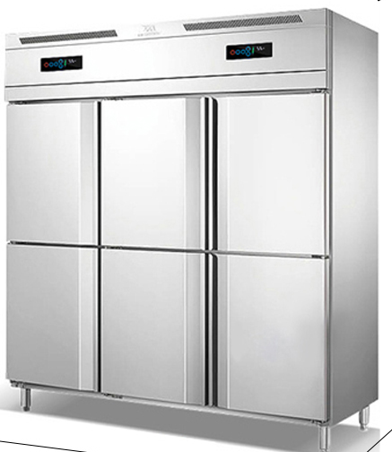 -30°c Frozen version 6/3 Door Commercial Freezer Large Capacity Dual Temperature Vertical Refrigeration Equipment