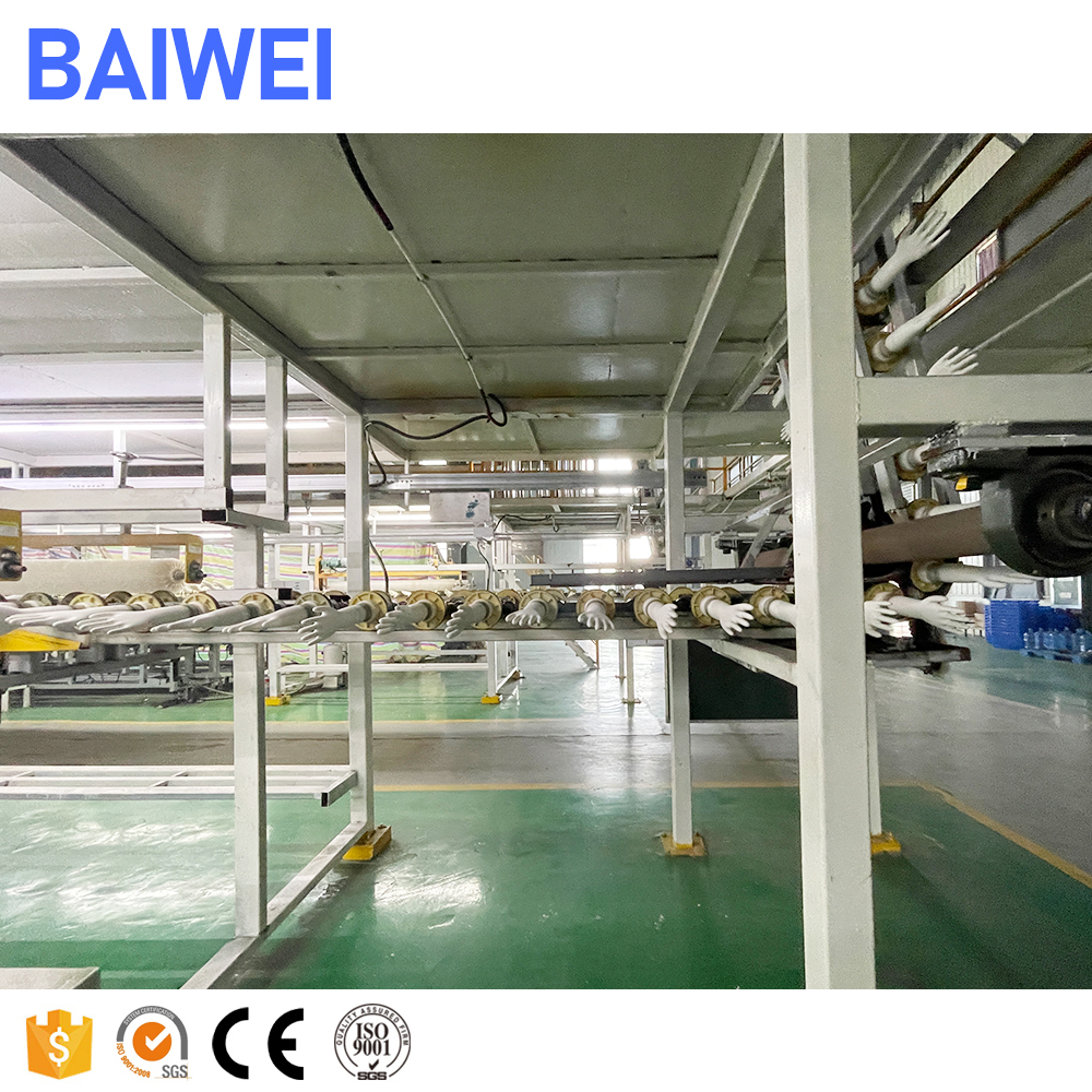 BAIWEI с откидной крышкой BW-I медицинские резиновые перчатки делая машину хирургическое оборудование для изготовления перчаток погружения производственная линия для нанесения покрытия
