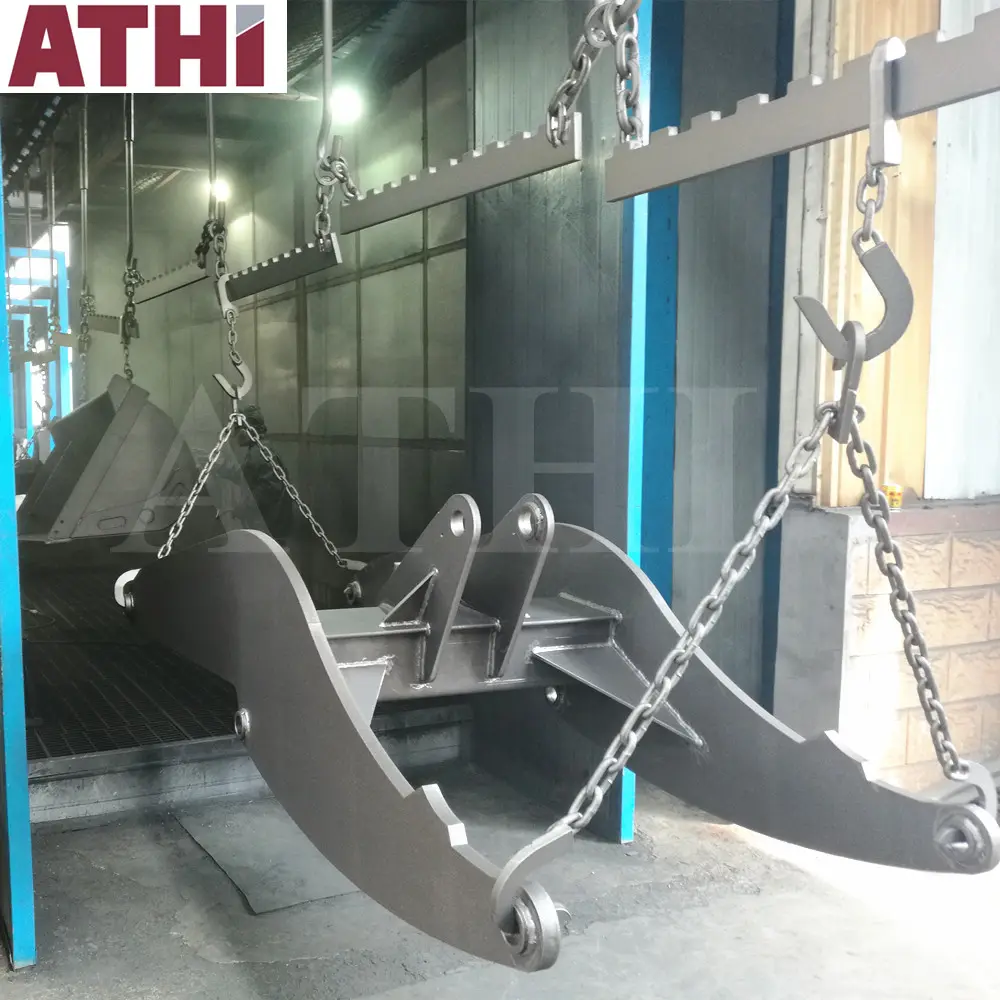 Painting Machine Q69 QH69 And H Beam Steel Structure Hanger Type Shot Blasting Machine And Automatic Painting Line System