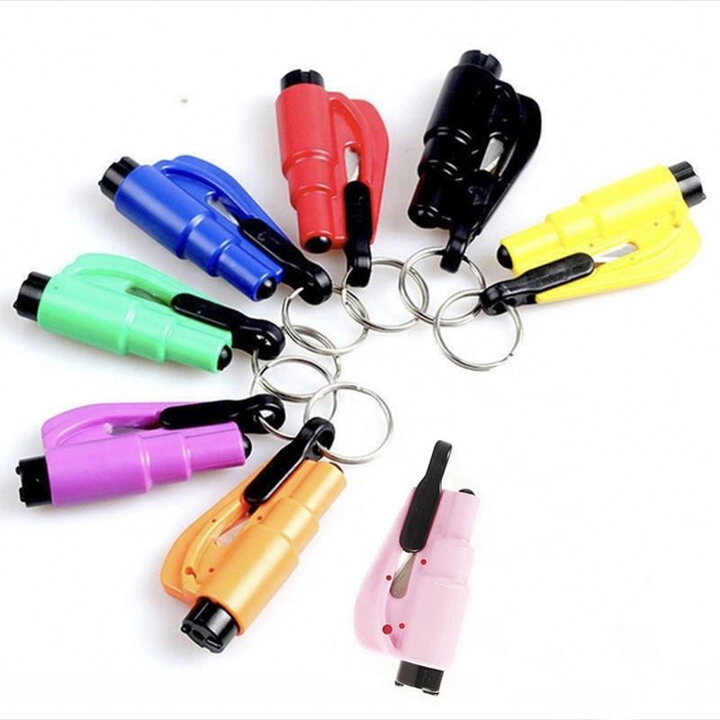 2 in 1 Self Defense Window Breaker Keychain and Seatbelt Cutter Emergency tools Car Window Glass Breaker
