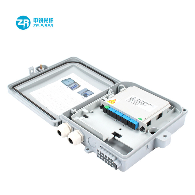 Коробка distribucion fibra caja terminal nap 8 hilos caja de fibra optica de 8 puertos