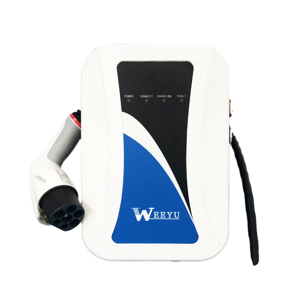 Weeyu 7kw Electric Vehicle Charging Station EV Charger with J1772 charging cable