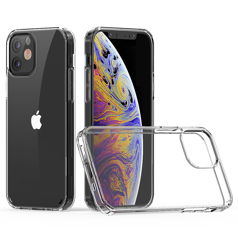 Чехол для сотового телефона iPhone 12, прозрачная акриловая задняя крышка 1,5 мм, прозрачный чехол-бампер из ТПУ для iPhone SE до 11 12 Pro Max 2021
