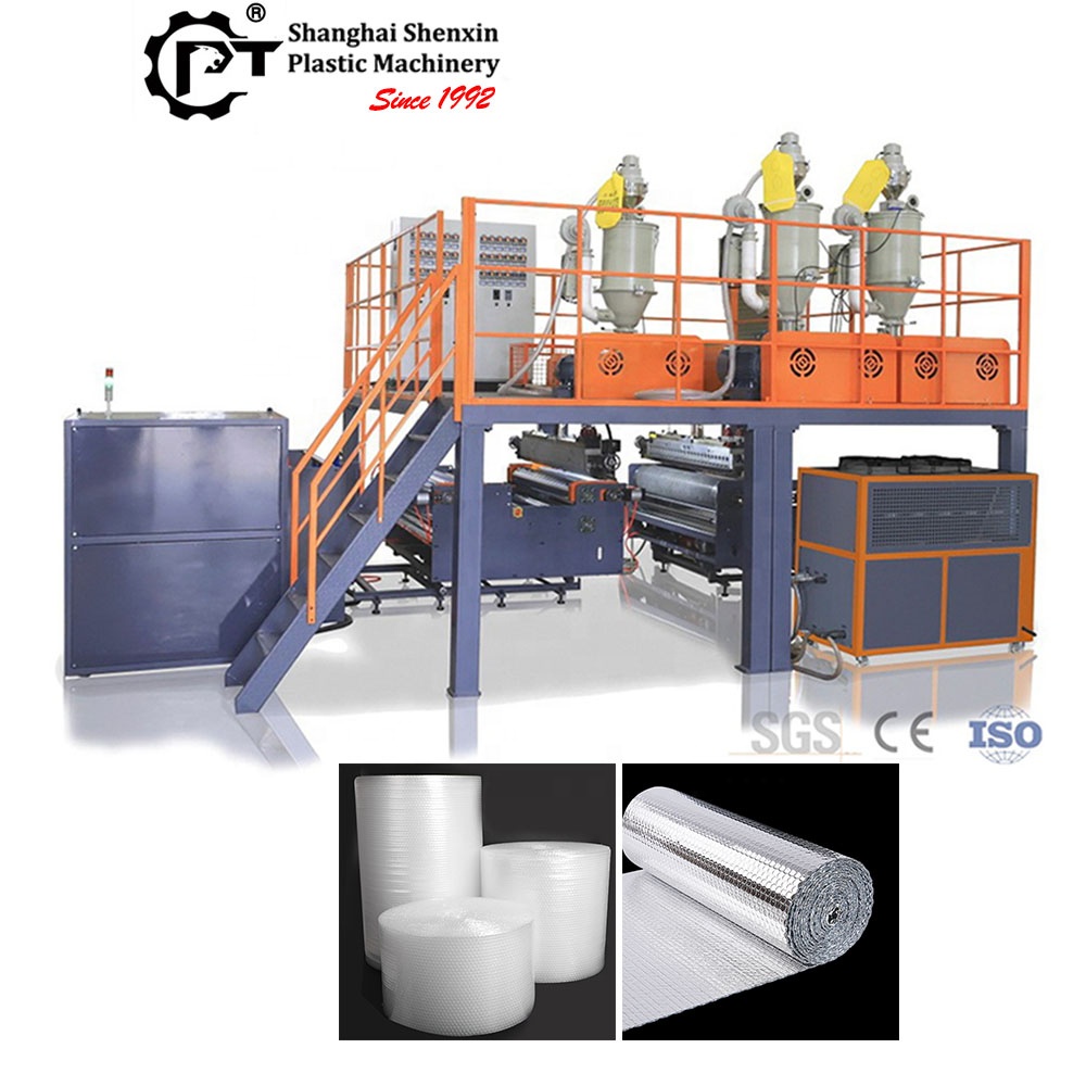 2020 automatic PE air bubble film sheet wrap roll making machine