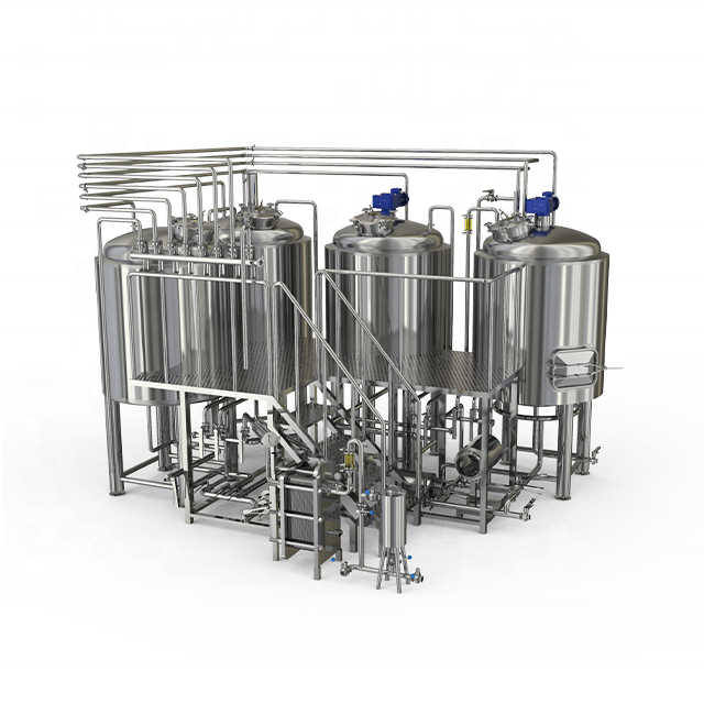 1000L 4 сосуд для варочного цеха 10BBL микро-пивоварня под ключ Пивоваренная система