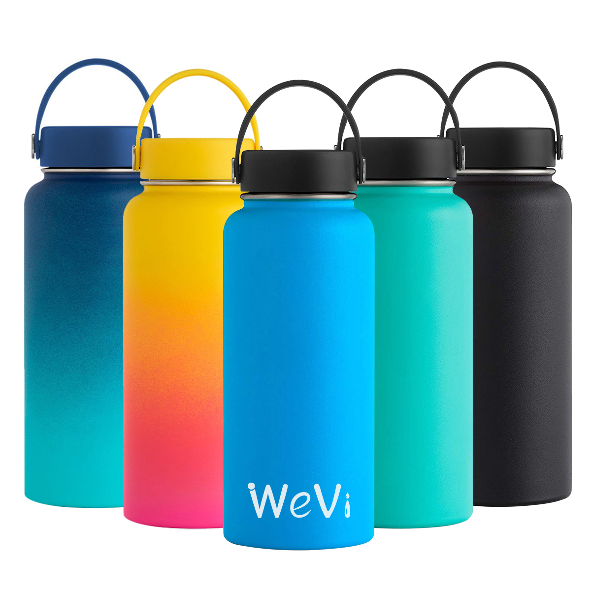 Wevi оптовая продажа 32 унций 40 унций двойные стенки 304 нержавеющая сталь термос с вакуумной изоляцией питьевые спортивные бутылки для воды с пользовательским логотипом