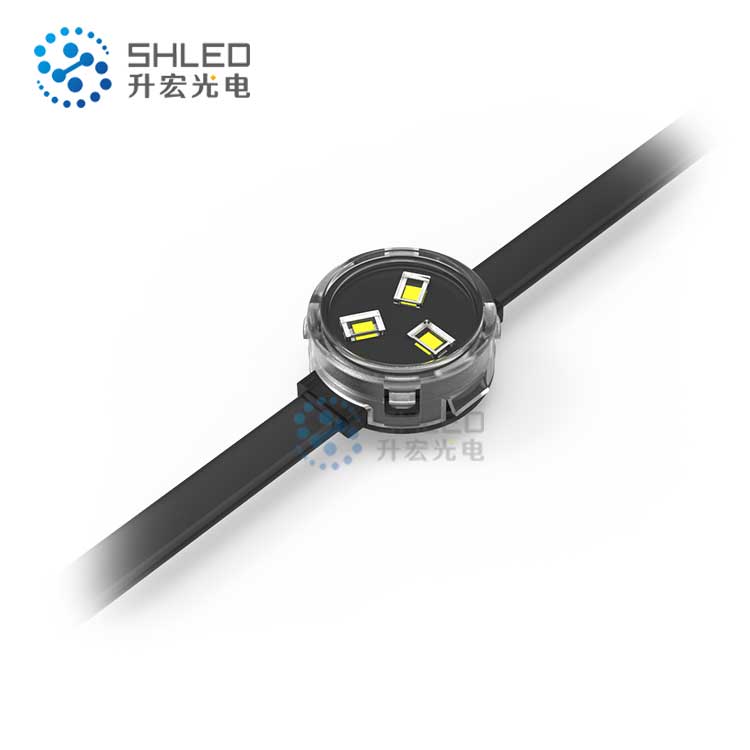 Умный купольный точечный poi dmx сетевой 12 В водонепроницаемый ip68 1903 ic 30 мм rgb адресный smd СВЕТОДИОДНЫЙ пиксельный модуль освещения для здания