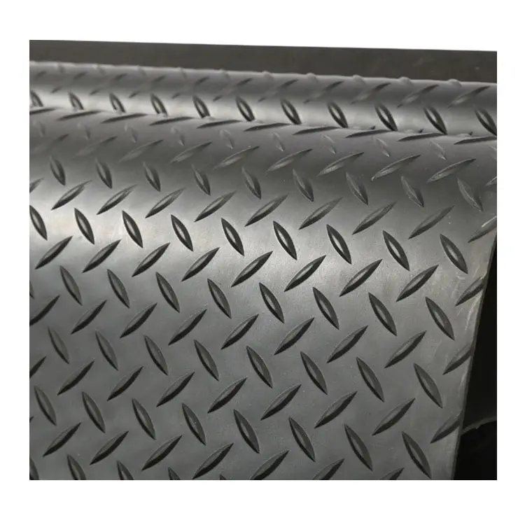 Anti Slip Diamond Tread Pattern clearance Rubber Floor Mat Rolls