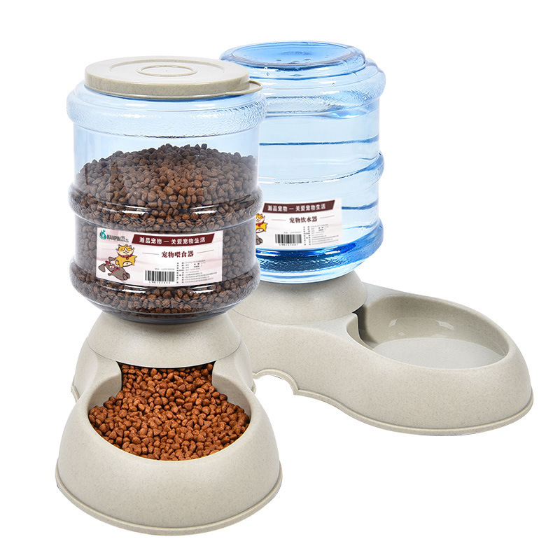 Hot Selling Eco-Frendly Luxury Smart Auto Automatic Dog Cat Food Water Dispenser Bottle Pet Bowl Pet Feeder