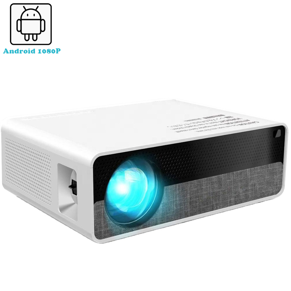 [Lazada Горячие Проектор] 5500 люменов Android 8,0 Smart LED разрешение 1080p Full HD ЖК-дисплей 4K поддерживает портативный проектор для домашнего кинотеатра