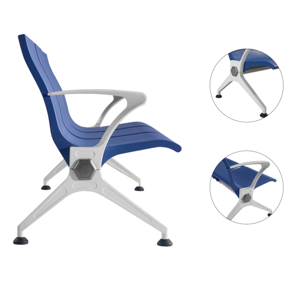 2021 Leisure Chair Airport Made For Pu Foam And Aluminium Office Waiting Chairs Colourful
