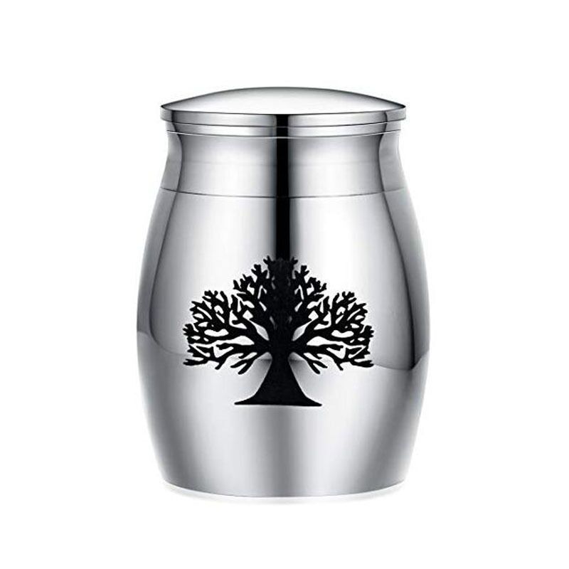 Pet urns Stainless Steel Small Mini Cremation Urn Keepsake Funeral for Memory