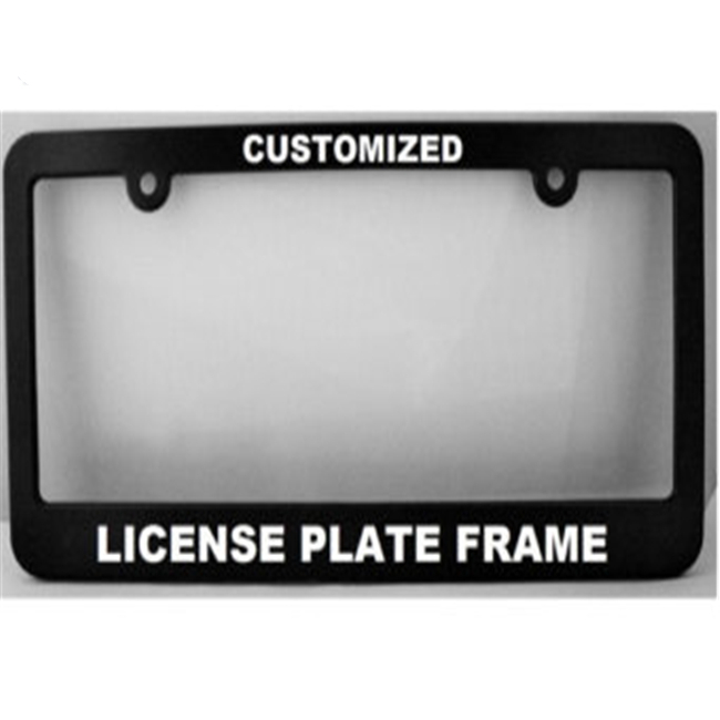 Popular car license plate frame with custom logo