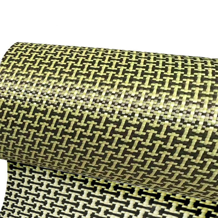 Цветная гибридная ткань из углеродного волокна aramid roll fiber de carbono