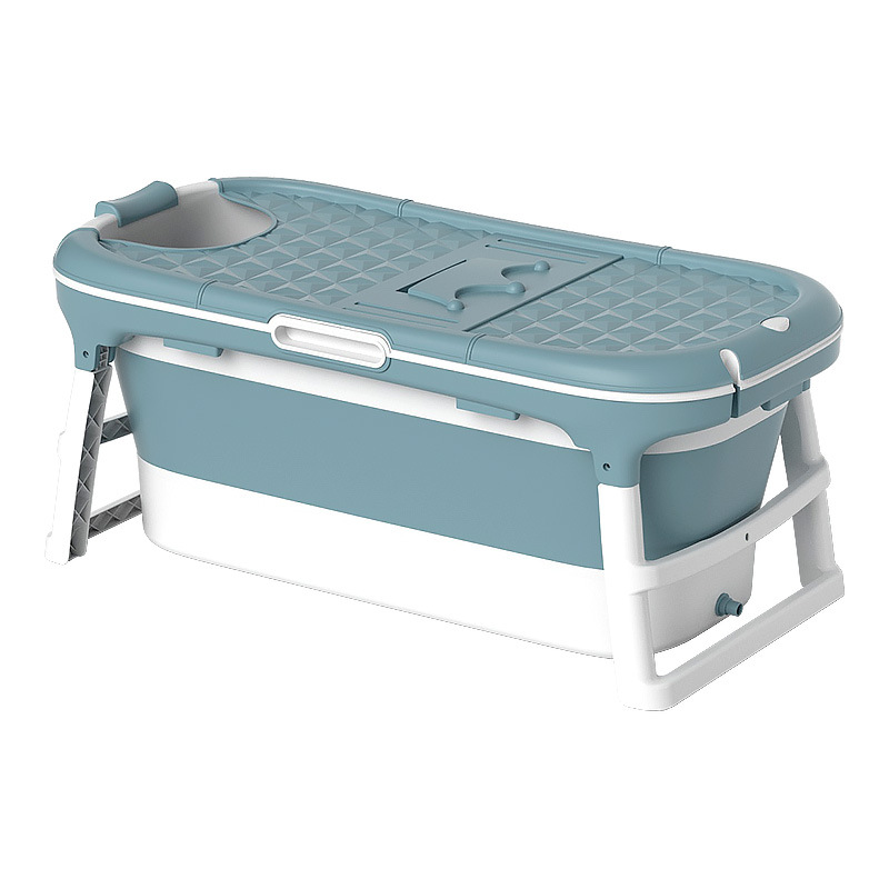 Freestanding Bathroom Folding Bucket Barrel Portable Plastic Foldable Bath Tub Bathtub for Adult