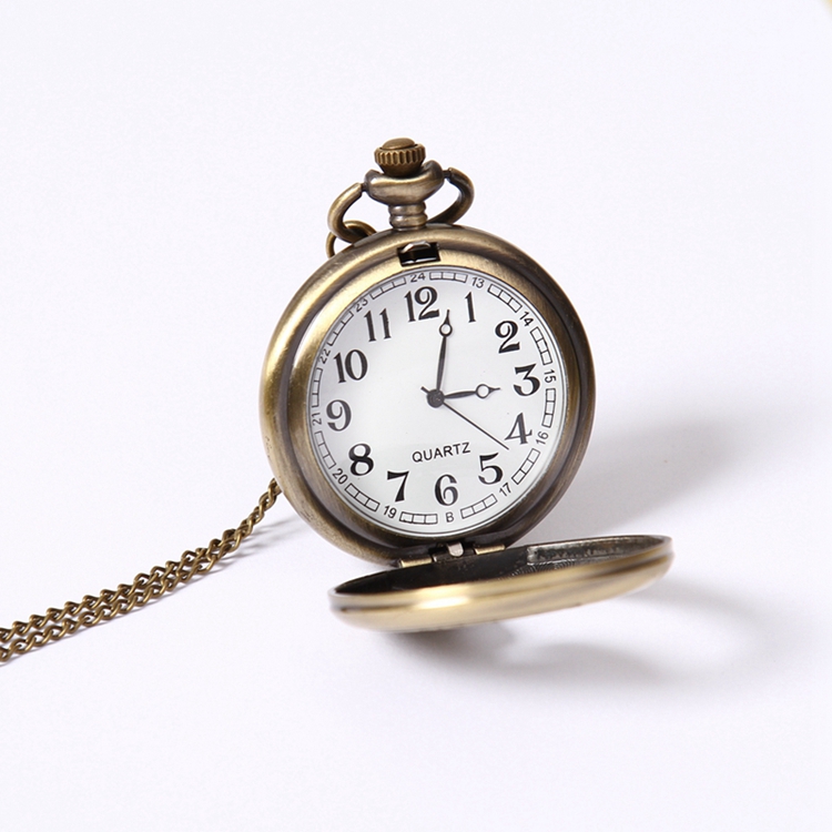 GOHUOS Copper Unique Vintage Womens Men Quartz Wrist Watches Steampunk Old Pocket Watch