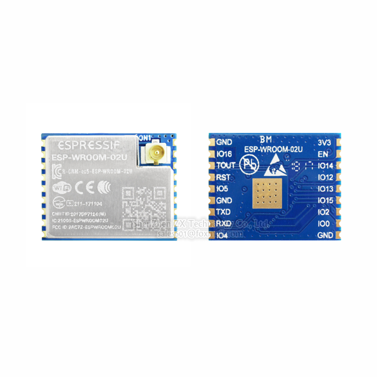 ESP-WROOM-02U ESP8266EX 16Mbits 32Mbits SPI flash UART Mode U.FL antenna connector WiFi module GPS Antenna Module Stock