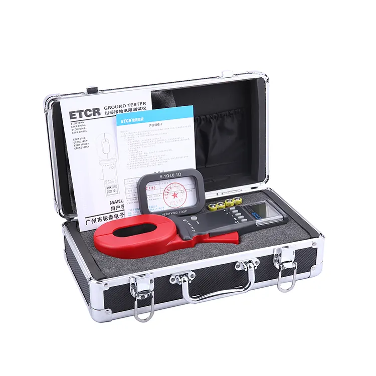 ETCR2000+ clamp on ground resistance tester clampon earth resistance meter