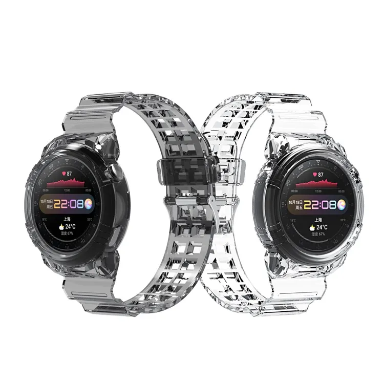 Unique Design Hot Sale Fashion Transparent Tpu Shockproof Smart Replacement Watch Strap