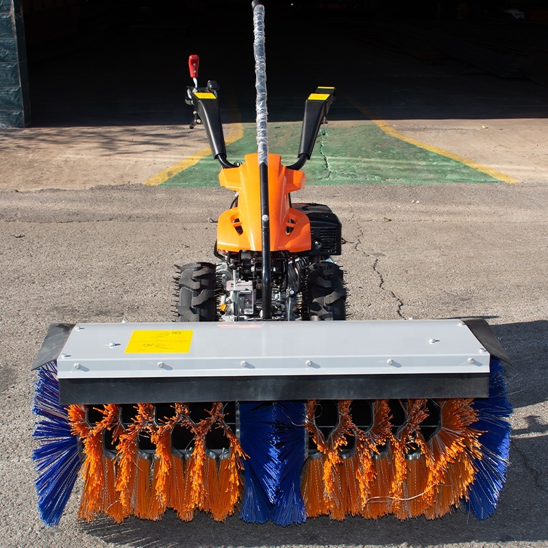 Chinese top quality brush Snow Sweeper municipal use gasoline snow blower machine wireless Snow Sweeper