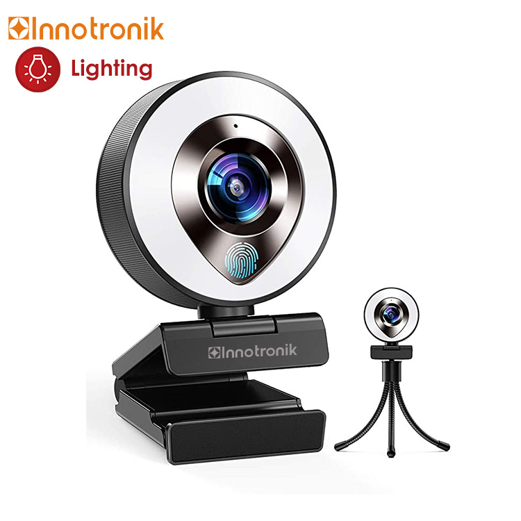 Innotronik 1080P Full HD ПК веб-камера USB видео чат светодиодный свет потока Автофокус встречи кольцевой светильник для веб-камера с микрофоном