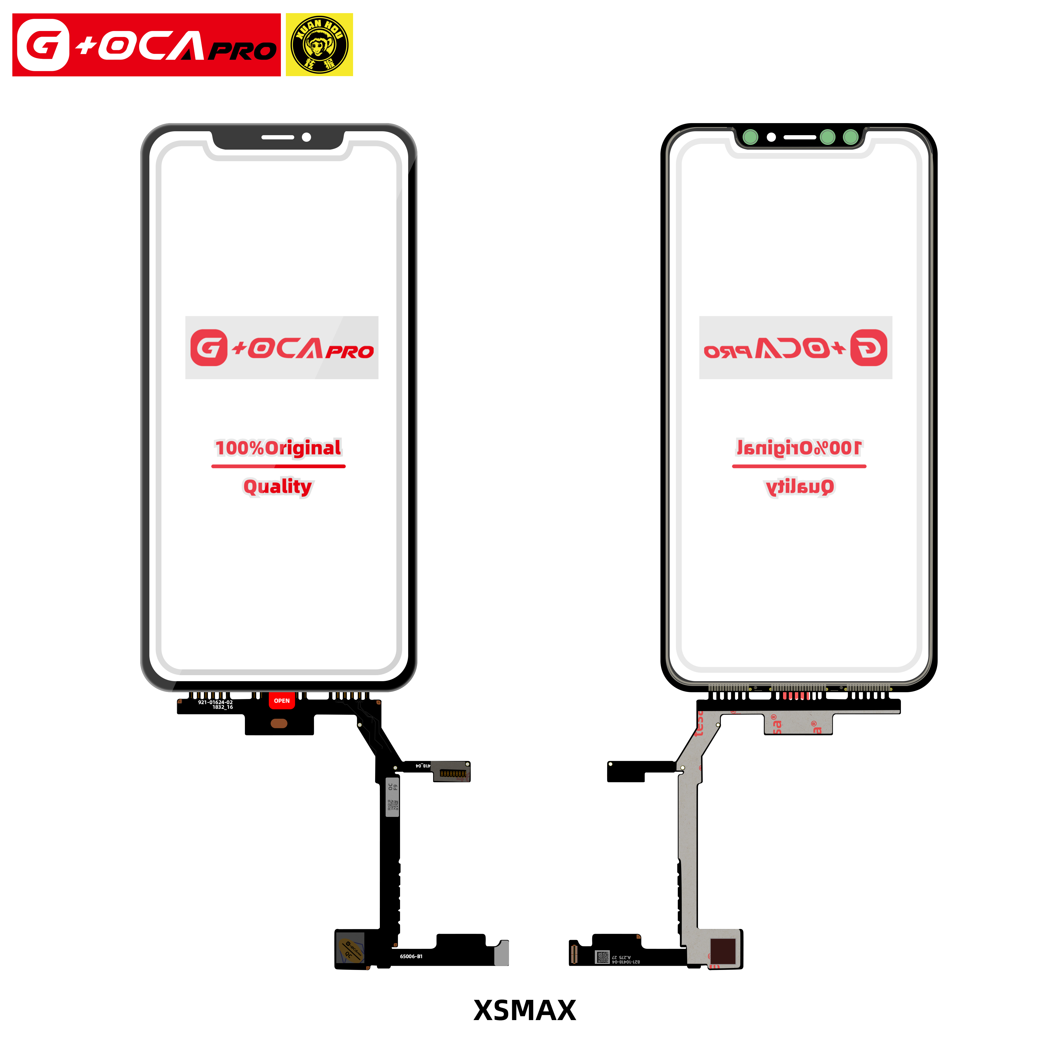 Оптовая продажа G + OCA PRO Lcd телефон сенсорное стекло для iphone X до 11 12 Pro Max ooled дигитайзер экран