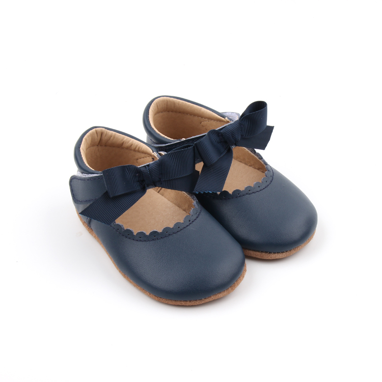 Non-slip Factory Supply Popular Handmade Leather Soft Soles Baby Dress Shoes
