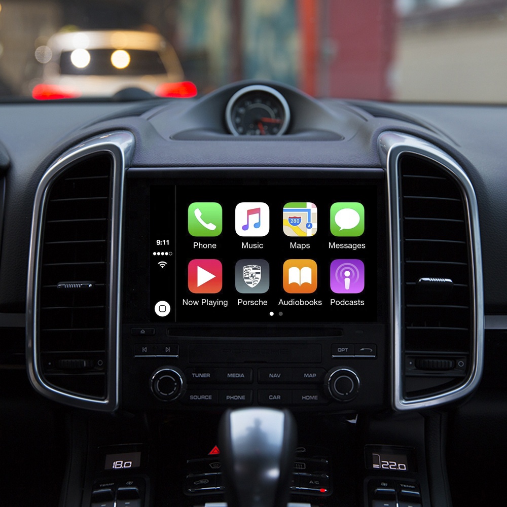 Головное устройство WIFI Apple CarPlay Retrofit Airplay Android Auto для Porsche Cayenne/Macan/911/Panamera/Boxster 2016-2018